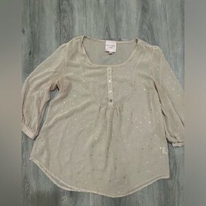 Romeo & Juliet Couture Gold Dot Top